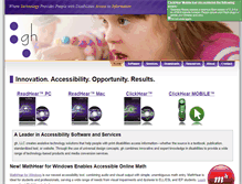 Tablet Screenshot of ghbraille.com